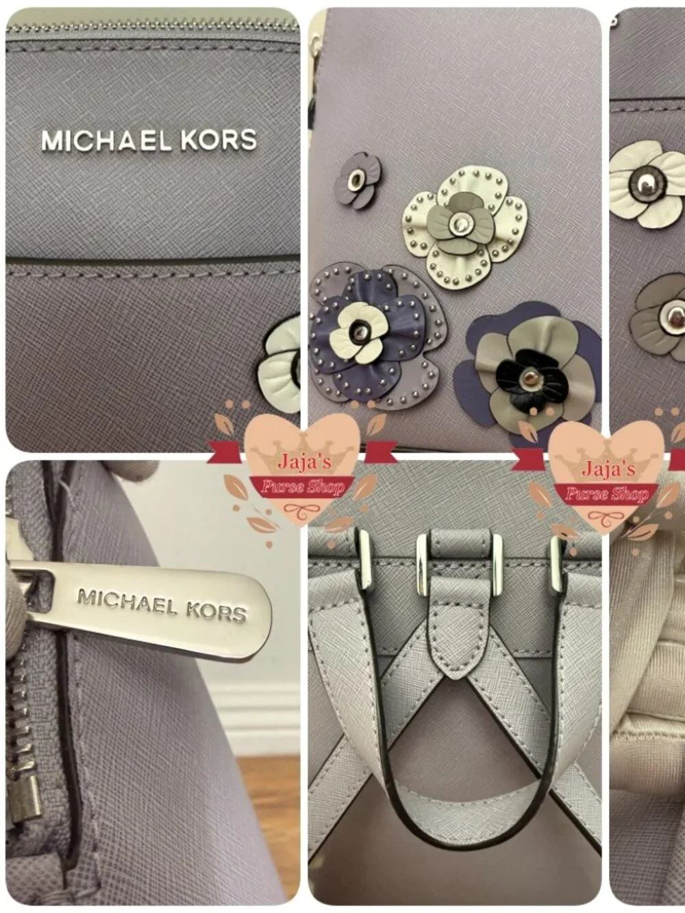 💜Michael kors Floral Saffiano Leather Backpack💜